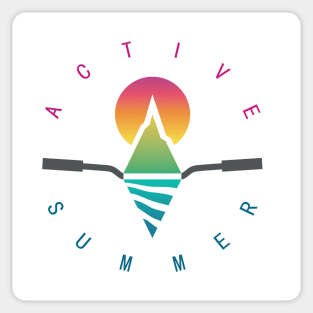 Active Summer Sticker